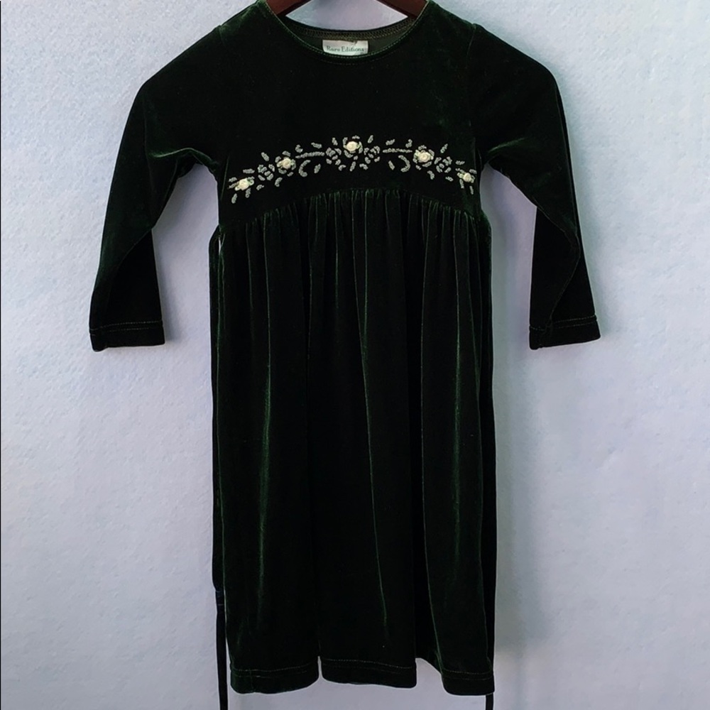 Beautiful Velvet Dress - Forest Green